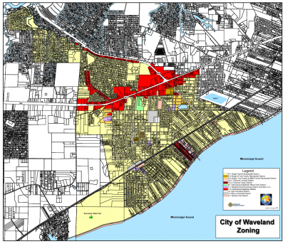 Waveland Zoning Map Effective 2019