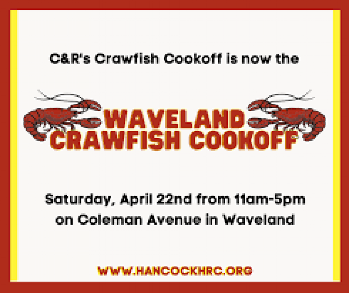 Waveland Crawfish Cookoff